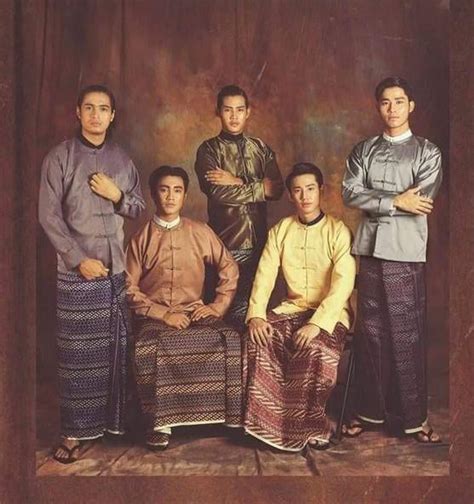 Burmese Current Myanmar Men In Traditional Clothing 1950s 1970s 9gag