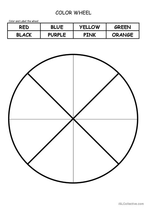 Color Wheel Discussion Starters Spe English Esl Worksheets Pdf And Doc