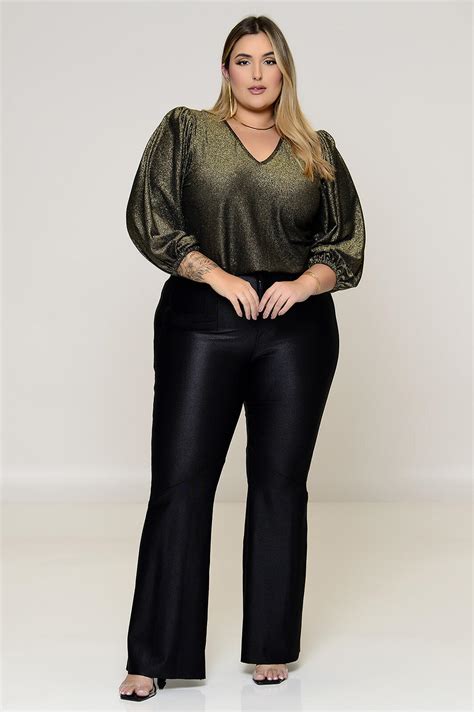 Cal A Plus Size Flare Prada Vk Moda Plus Size