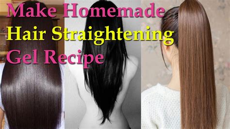 Hair Straightening Gel Naturally How To Make Homemade Hair