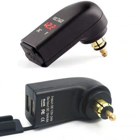 Dobbelt USB Ladestik Til BMW 2 X 2 1Amp Vinkel Udstyr MC KB