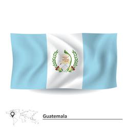 Papercut Flag Of Guatemala Royalty Free Vector Image