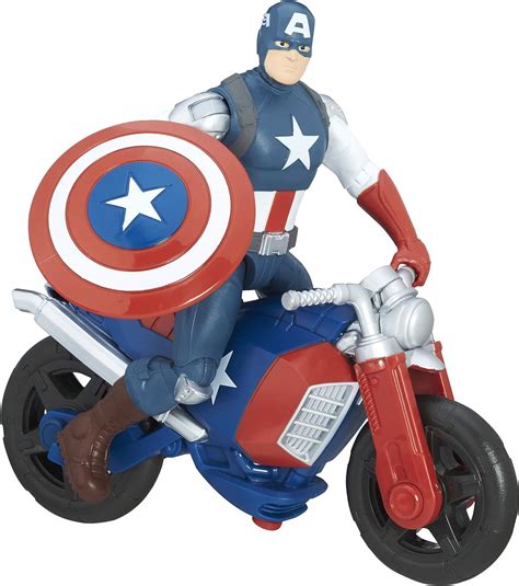 Avengers C0478el20 Marvel 6 Inch Captain America Figure And Vehicle