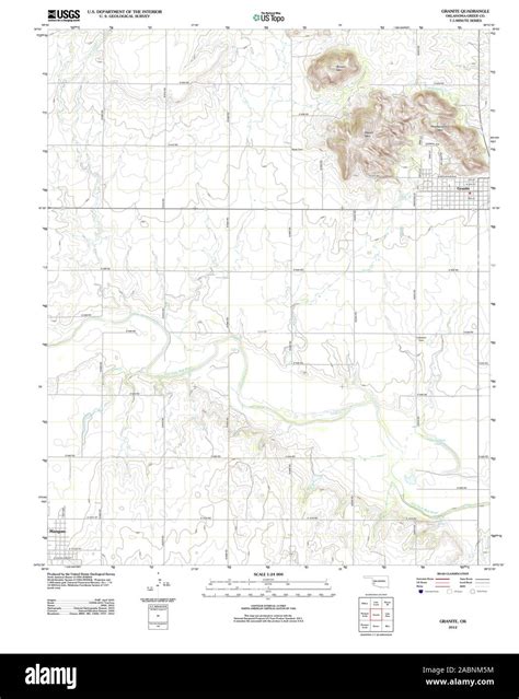 Map of granite oklahoma hi-res stock photography and images - Alamy