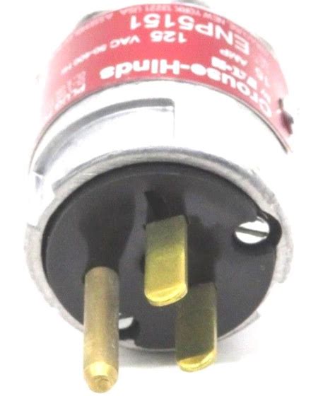 NEW CROUSE-HINDS ENP5151 STRAIGHT BLADE PLUG 15AMP 125VAC - SB Industrial Supply, Inc.