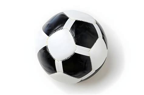 A Soccer Ball With A White And Black Soccer Ball On A White Background