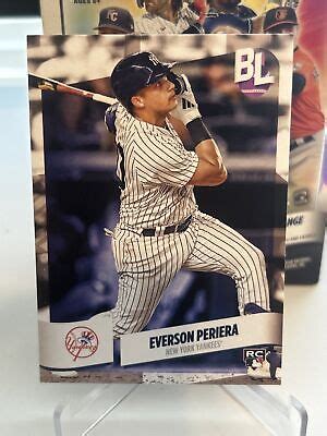 Topps Big League Everson Pereira New York Yankees Rookie Rc