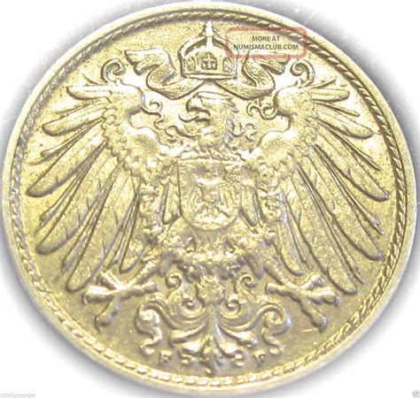 Germany The German Empire German 1914f 10 Pfennig Coin Rare 100