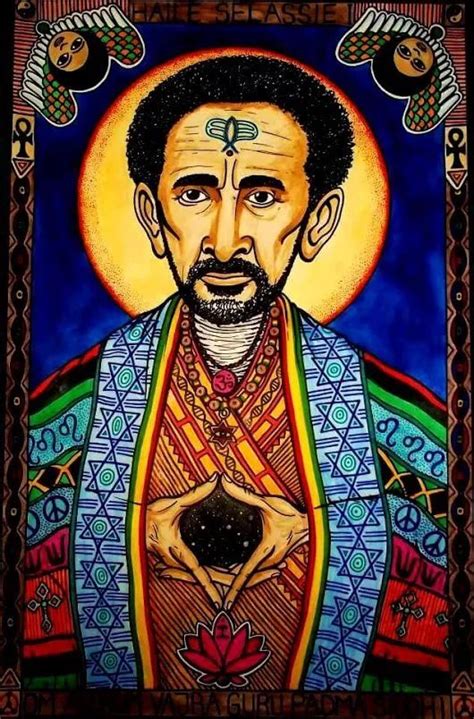 Haile Selassie I Rastafari Art Rasta Art Haile Selassie