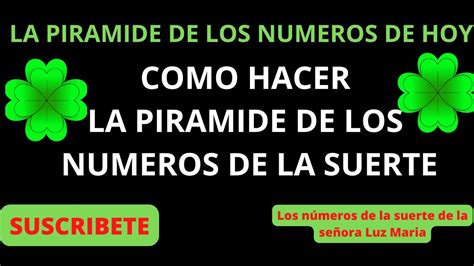 Como Hacer La Piramide De Los Numeros De La Suerte Para Cualquier