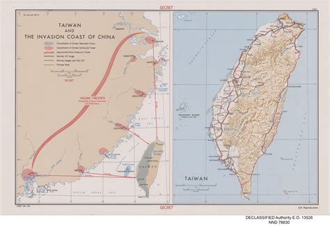 MapPorn On Twitter CIA DECLASSIFIED MAP Taiwan And The Invasion