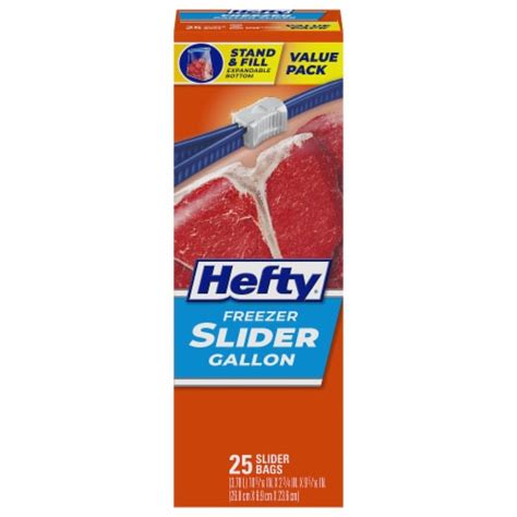 Hefty® Freezer Gallon Slider Bags 25 Ct Fry’s Food Stores