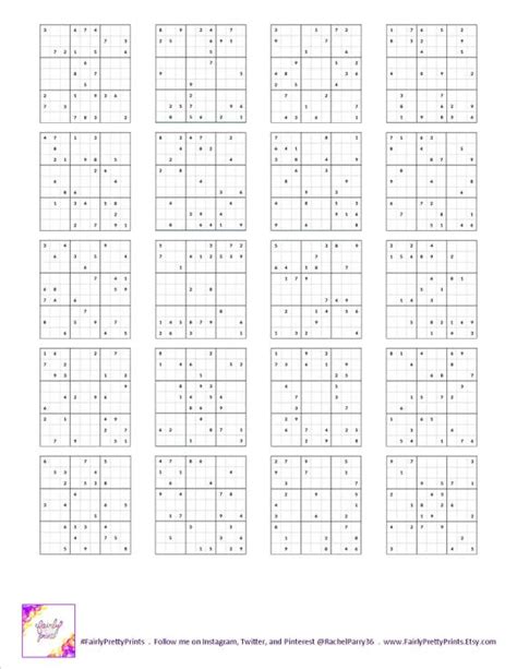 Sudoku Printable Medium