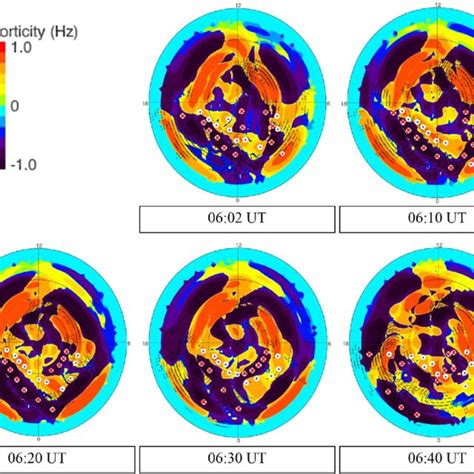 SuperDARN Convection Map At 06 30 06 32 UT Geomagnetic Latitudes