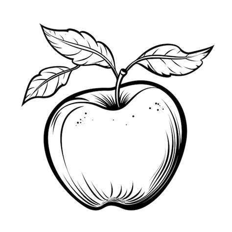 Apple Clipart Black And White