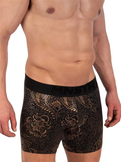 MANSTORE M2337 Hip Boxer Schwarz Gold Dexer Maenner Unterwaesche