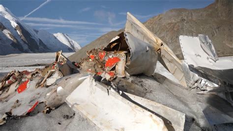 Melting Glacier Reveals Wreckage Of 1968 Plane Crash In Swiss Alps