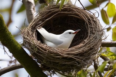 Premium AI Image | Nesting Collared Dove