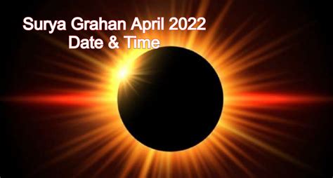 Surya Grahan April 2022 Dateइस दिन लगने वाला है साल का पहला सूर्य