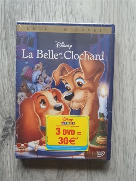 La Belle Et Le Clochard Disney Dvd Neuf Sous Blister En En Lettre