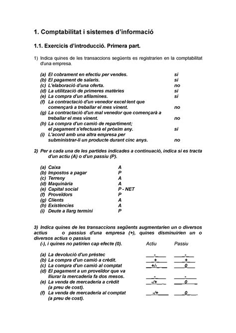 Solucions casos tema 1 2 1 Comptabilitat i sistemes dinformació 1