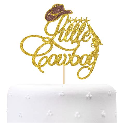 Little Cowboy Cake Topperwestern Cowgirl Cowboy Hat Cake Toppers