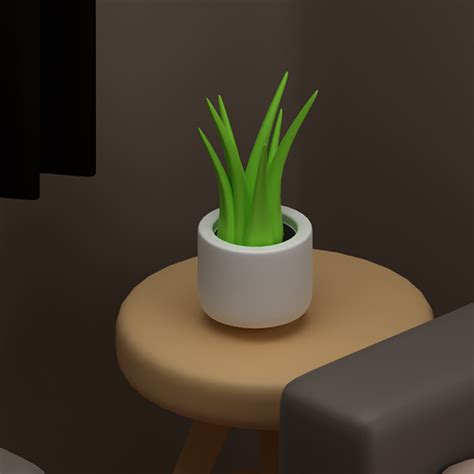 3D модель комнаты on Behance