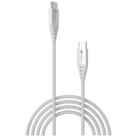 Buy Portronics Type C To Type C Konnect C1 20w Data And Charging Cable 1 M Nylon Braided Metal