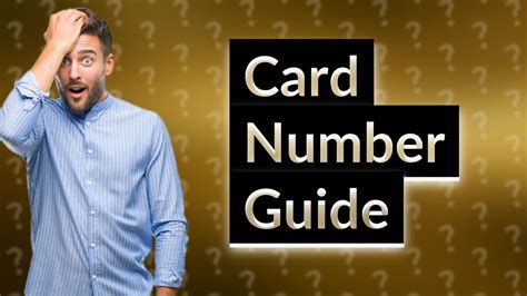 Where Do I Find Digit Card Number Youtube