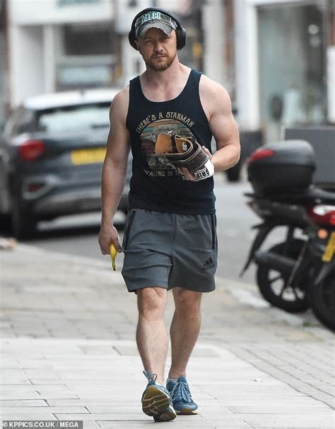 James Mcavoy Shows Off His Jaw Dropping Muscles In A Black Vest And