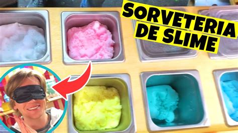 Fiz Um Sorvete De Slime Com Os Olhos Vendados Tio Lucas Youtube