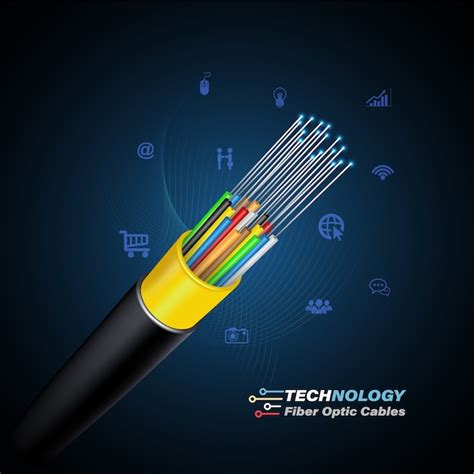 Premium Vector Fiber Optic Cable Connecting Concept