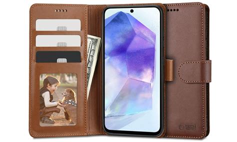 Tech Protect Wallet Do Samsung Galaxy A55 5G Brown Etui I Obudowy Na