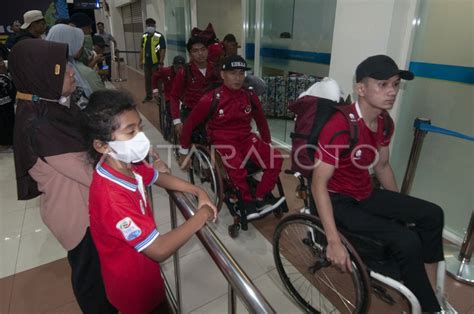 Kedatangan Atlet Asean Para Games Antara Foto