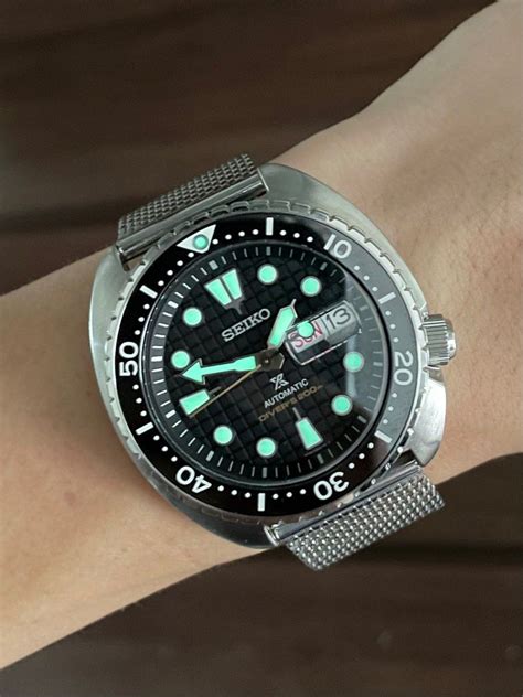 Seiko Prospex Black King Turtle Watch Srpe Luxury Watches On Carousell