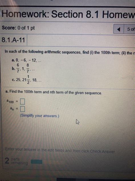 Solved Homework Section 8 1 Homew Score 0 Of 1 Pt 5 Of