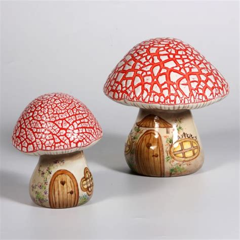 Garden Mushroom Case Of 4 Ceramics Projects Stuffed Mushrooms