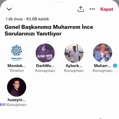 Darkweb Haber On Twitter Muharrem Ncenin A T Spaces Odas Nda