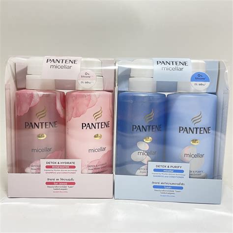 มี 2 สูตร Pantene Pro V Micellar Shampooconditioner Set แพนทีน โปร วี ไมเซลลา เซ็ทแชมพูและ