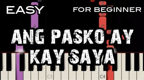 Ang Pasko Ay Kay Saya Lyrics All Cast Abs Cbn Slow Easy Piano