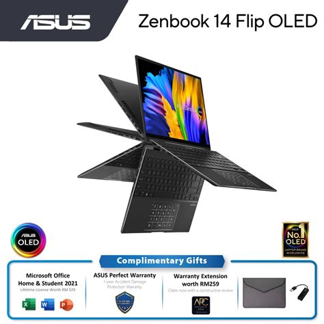 Asus Zenbook Flip Un5401q Akn095ws Laptop Amd Ryzen 7 5800h 16gb Ram