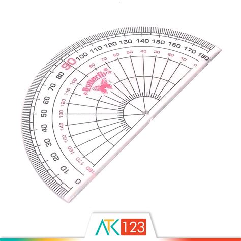 Jual Penggaris Busur Derajat Protractor 180 Derajat 12 Cm