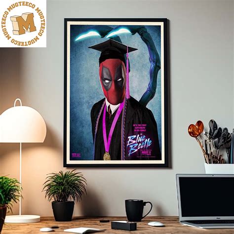 Deadpool Graduation Yearbook Photo Blue Beetle New Poster Style Home