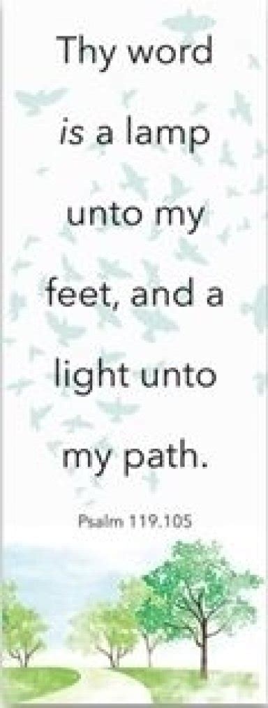 Bible Verse Bookmarks Thy Word Is A Lamp Unto My Feet Psalm 119 105 Free Delivery When You