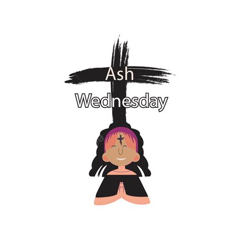 Ash Wednesday Vector Hd Png Images Ash Wednesday Catholic Flat