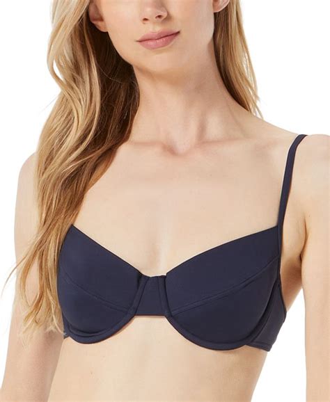 Michael Kors Womens Solid Underwire Bikini Top Macys