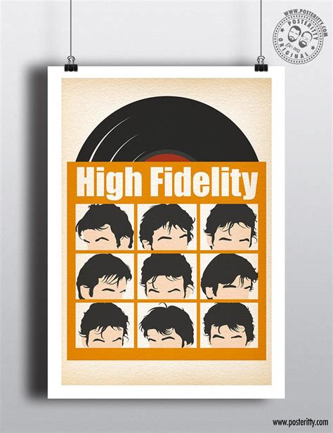 High Fidelity Minimal Movie Poster — Posteritty Film Posters Minimalist Minimal Movie