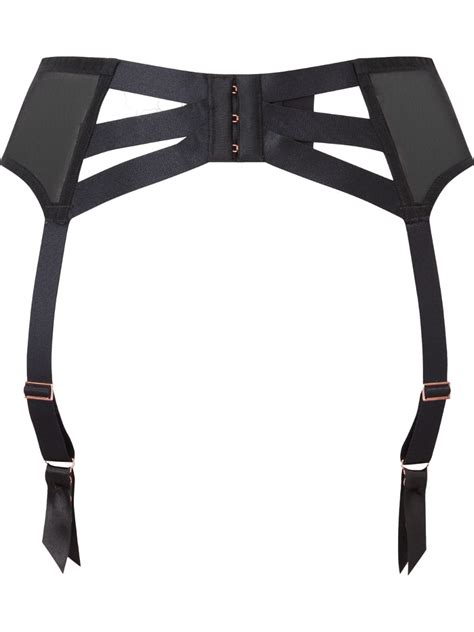 VIP Confession Suspender Black Burgundy Lingerie Gossard