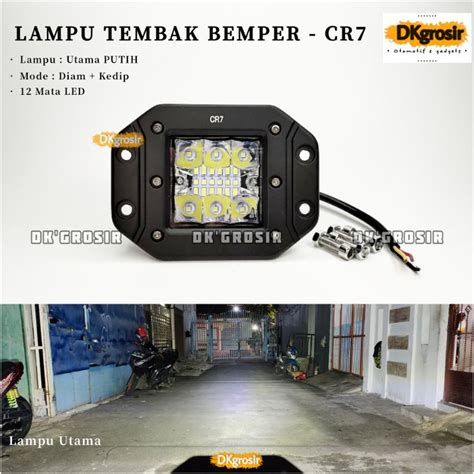 Jual Cr Lampu Tembak Sorot Bemper Mata Lensa Spot Beam Led Bar