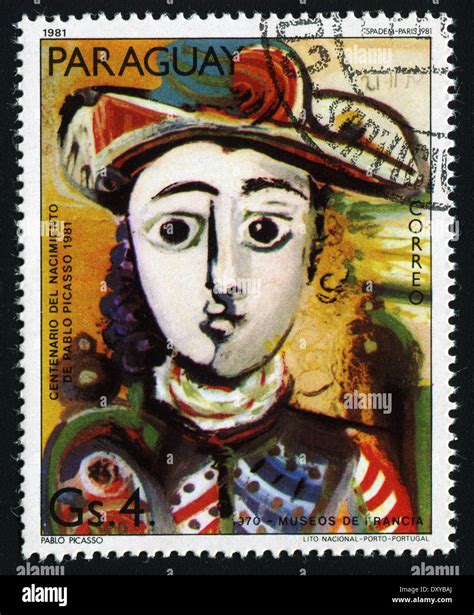 Paraguay Circa A Stamp Printed In Paraguay Show Pablo Picasso S